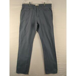 Saturdays Surf NYC Men Blue Straight Leg Ronnie Canvas Denim Jeans 32×30